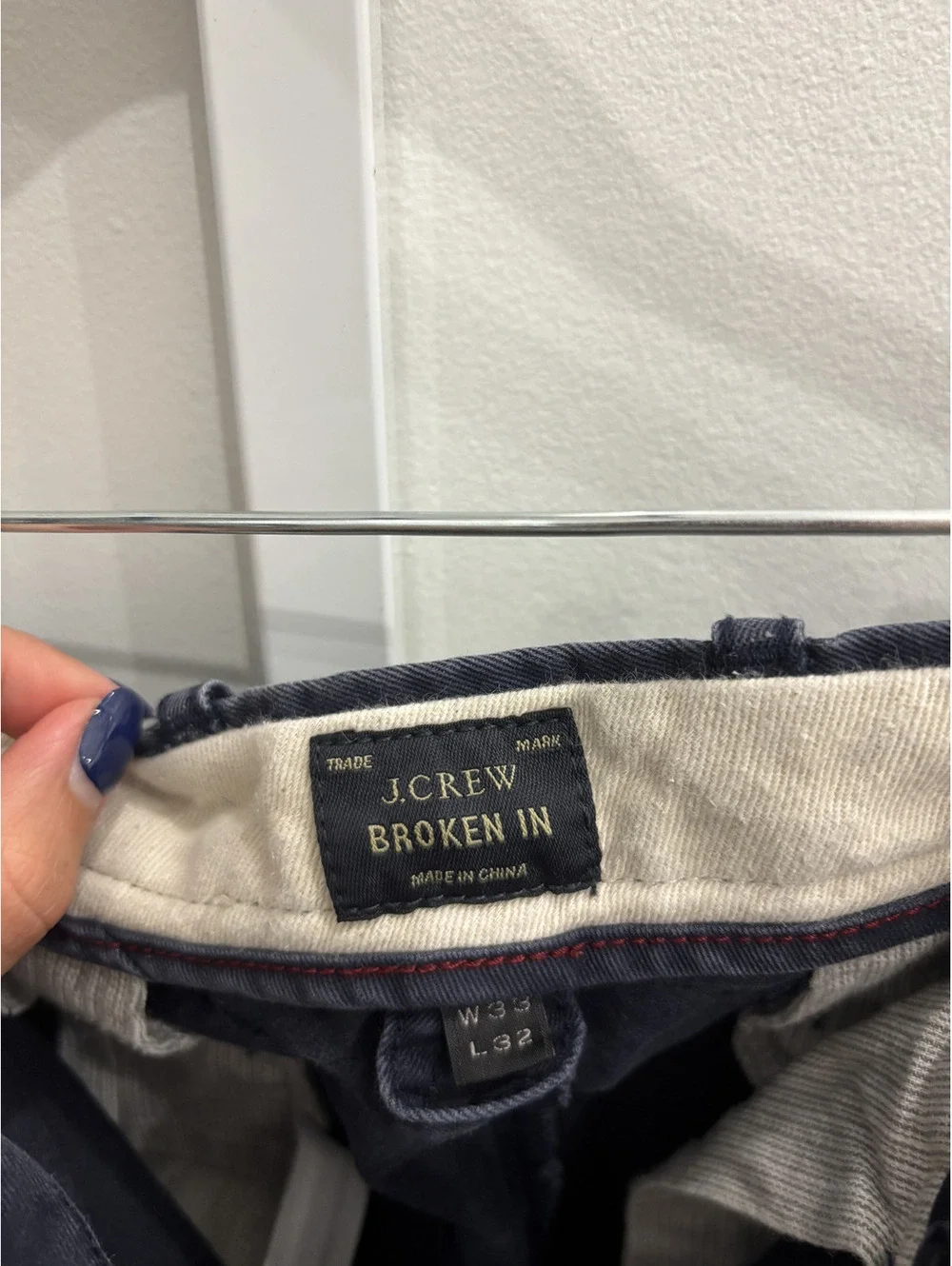 J.Crew Broken In Navy Pants